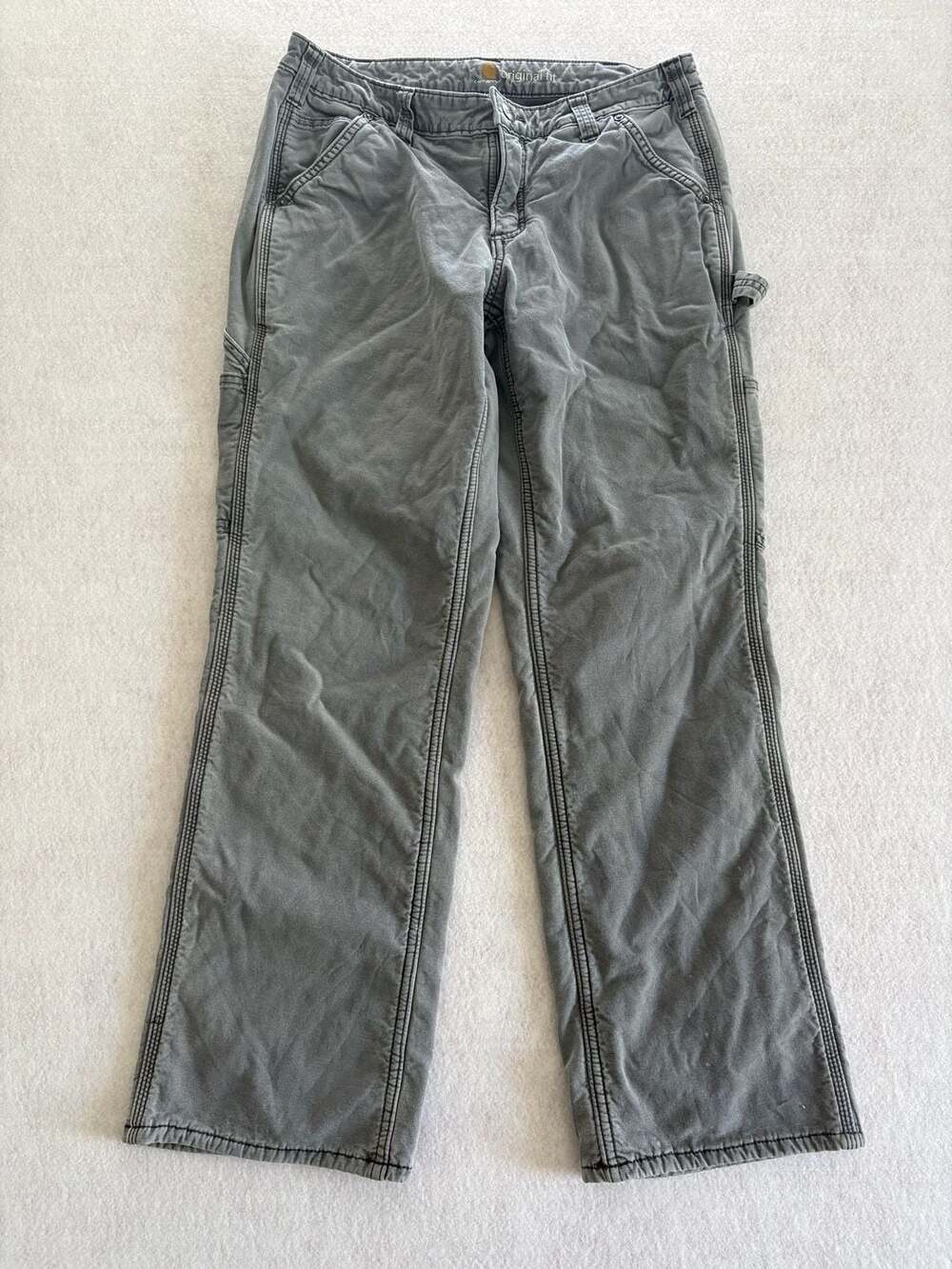 Carhartt Original Fit Fleece Lined Carpenter Pants Women's Size 10 Short